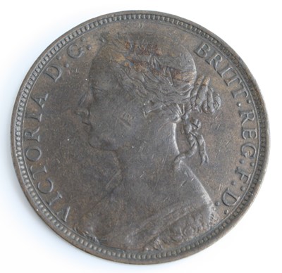 Lot 3394 - Great Britain, 1881 penny, Heaton mint,...