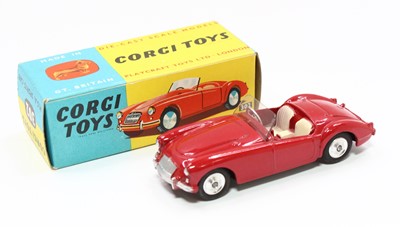 Lot 1454 - Corgi Toys, No.302 MGA Sports Car, red body,...