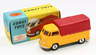 Lot 1434 - Corgi Toys No. 431 Volkswagen pick-up, yellow...