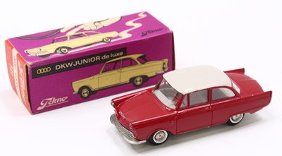 Lot 1537 - Tekno, 727, DKW Junior Deluxe, red body with...