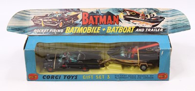 Lot 1188 - Corgi Toys gift set No. 3, Batman Batmobile...