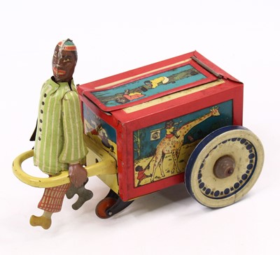 Lot 2060 - G&K German Tin windup coolie wagon of a...