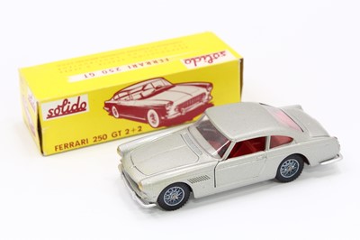 Lot 1554 - Solido, No.123 Ferrari 250 GT, silver body,...