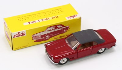 Lot 1549 - Solido No.133 Fiat 2300 S Cabriolet Ghia, red...