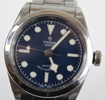 Lot 2496 - A lady's Tudor Black Bay 31 stainless steel...