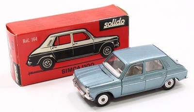 Lot 1560 - Solido, No.164 Simca 1100 light metallic blue,...