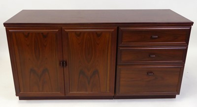 Lot 379 - A 1970s Danish rosewood sideboard by Uldum...