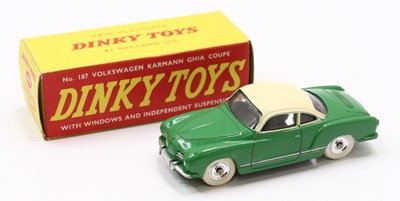 Lot 1109 - Dinky Toys 187 VW Karmann Ghia Coupe in green...