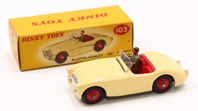 Lot 1111 - Dinky Toys No. 103 Austin Healey 100 sports...