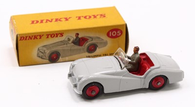 Lot 1182 - Dinky Toys No.105 Triumph TR2 Sports Car in...