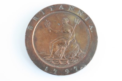 Lot 3223 - Great Britain, 1797 cartwheel two penny, Soho...