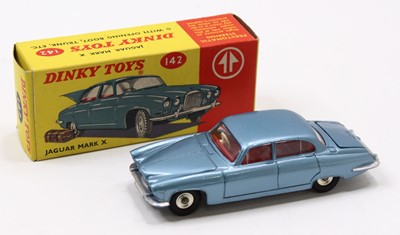 Lot 1103 - A Dinky Toys No. 142 Jaguar Mk X comprising of...