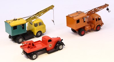 Lot 1654 - Two CIJ Norev Camion Grue Renault truck...