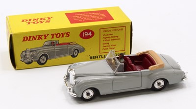 Lot 1135 - Dinky Toys No. 194 Bentley Coupe comprising of...