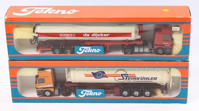 Lot 966 - A Tekno 1/50 scale group of two boxed models...