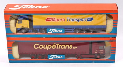 Lot 987 - A Tekno 1/50 scale group of two boxed models...