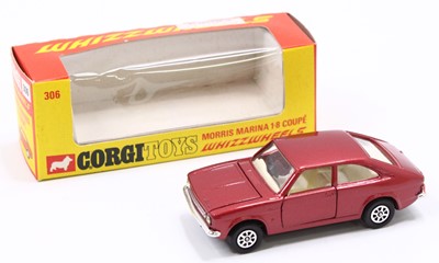 Lot 1458 - Corgi 306 Whizzwheels Morris Marina 1.8 Coupe -...