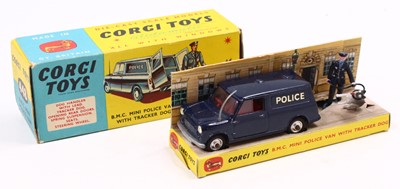 Lot 1204 - Corgi Toys No. 448 Police BMC Mini van with...