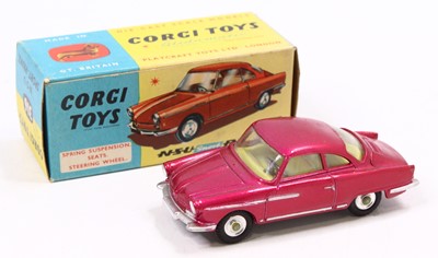 Lot 1201 - Corgi Toys No. 316 NSU sport Prinz comprising...