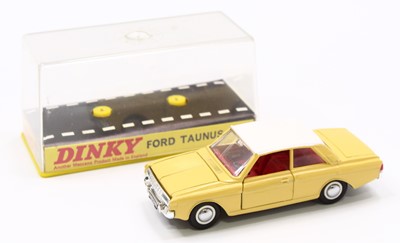 Lot 1162 - Dinky Toys, 154 Ford Taunus 17M, pale yellow...