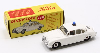 Lot 1177 - Dinky Toys, 269 Motorway Police Car, white...