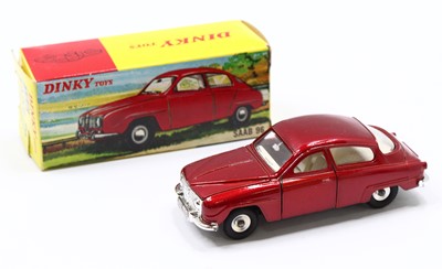 Lot 1119 - Dinky Toys No. 156 Saab 96 saloon, comprising...