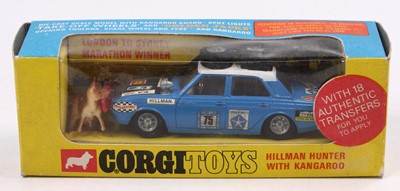 Lot 1199 - Corgi Toys No. 302 Hillman Hunter Rally Car,...