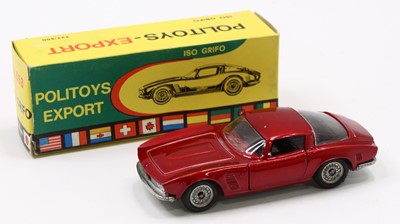 Lot 1579 - Politoys, No.553, ISO Grifo, metallic red body...