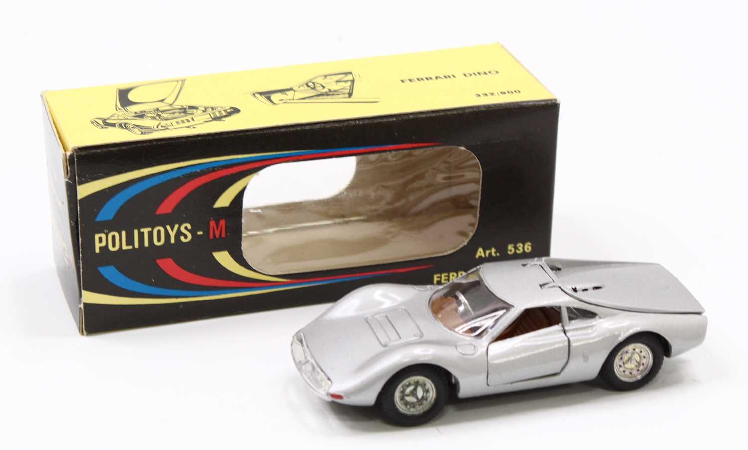 Lot 1577 - Politoys, No.536, Ferrari Dino, comprising a...