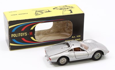 Lot 1577 - Politoys, No.536, Ferrari Dino, comprising a...
