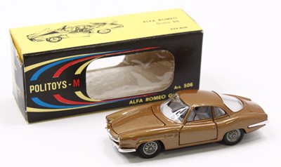 Lot 1569 - Politoys, No.506 Alfa Romeo Giulia SS,...