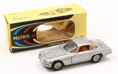 Lot 1578 - Politoys, No.539 Lamborghini 350, silver body...