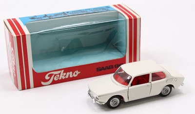 Lot 1534 - Tekno No.837 Saab 99, white body with red...