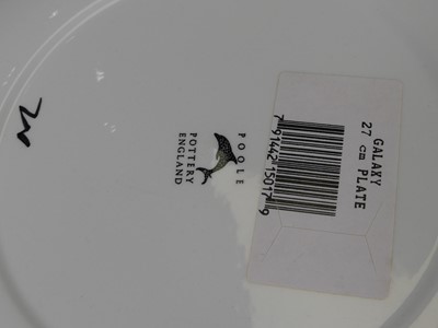 Lot 13 - A Poole pottery Galaxy pattern plate, dia. 28cm