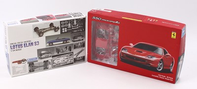 Lot 927 - Two Boxed 1/24 scale plastic kits to include;...