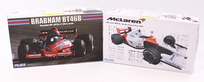 Lot 926 - Fujimi two 1/20 scale boxed plastic formula 1...