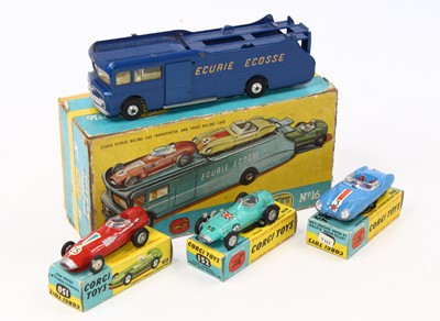 Lot 1220 - Corgi Toys gift set No.16, Ecurie Ecosse...