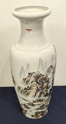 Lot 173 - A Chinese porcelain vase decorated with...