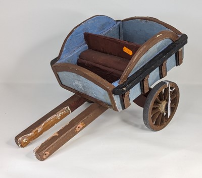 Lot 181 - A wooden model cart, attributed to New Forest...