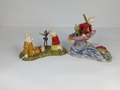 Lot 195 - Two Royal Doulton Rupert Bear character...