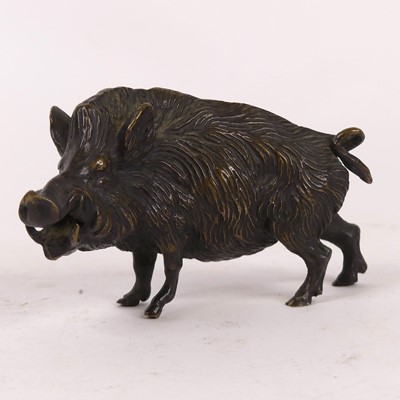 Lot 336 - A bronze figure naturalistically cast as a...