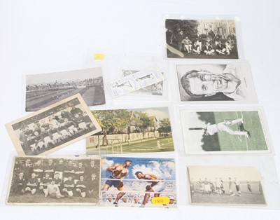 Lot 259 - A collection of vintage postcards of sporting...