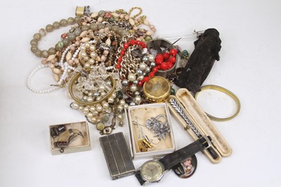 Lot 274 - A collection of costume jewellery, to include...