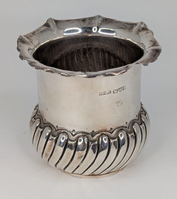 Lot 347 - A late Victorian silver bowl, having a shaped...