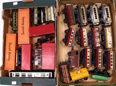 Lot 248 - Two trays containing mainly unboxed Hornby...