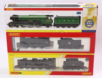 Lot 456 - Three Hornby locos & tenders: R2441 NRM 4-6-2...