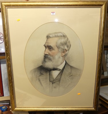 Lot 1005 - Thomas Fall - bust portrait of a gentleman,...