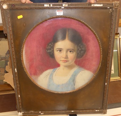 Lot 1010 - Circa 1900 school- bust portrait of a young...