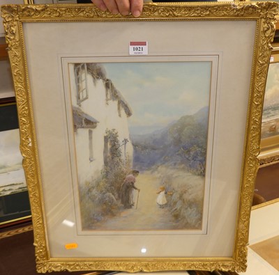 Lot 1021 - John White  - a Devon Cottage, watercolour,...