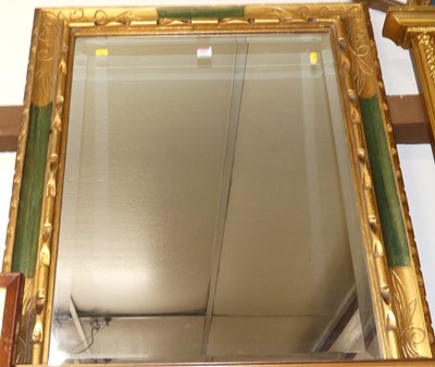 Lot 1024 - Gilt composition framed and bevelled...